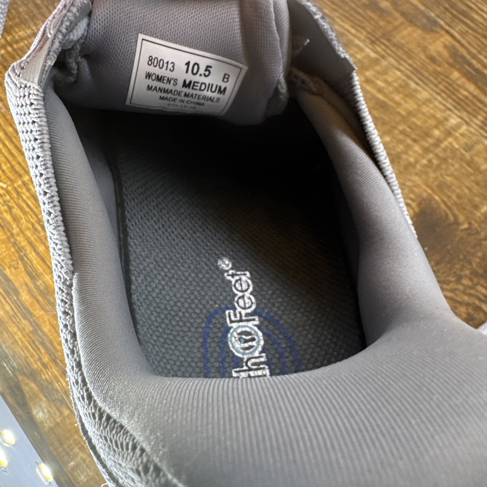 Orthofeet Kita Hands Free Gray Sneakers Women’s 10.5 Medium Comfort Shoes