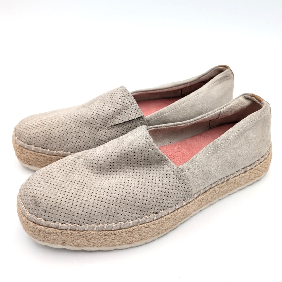 Dr. Scholl’s Sunray Espadrilles Slip On Shoes Women’s Oyster Grey Size US7M EU37