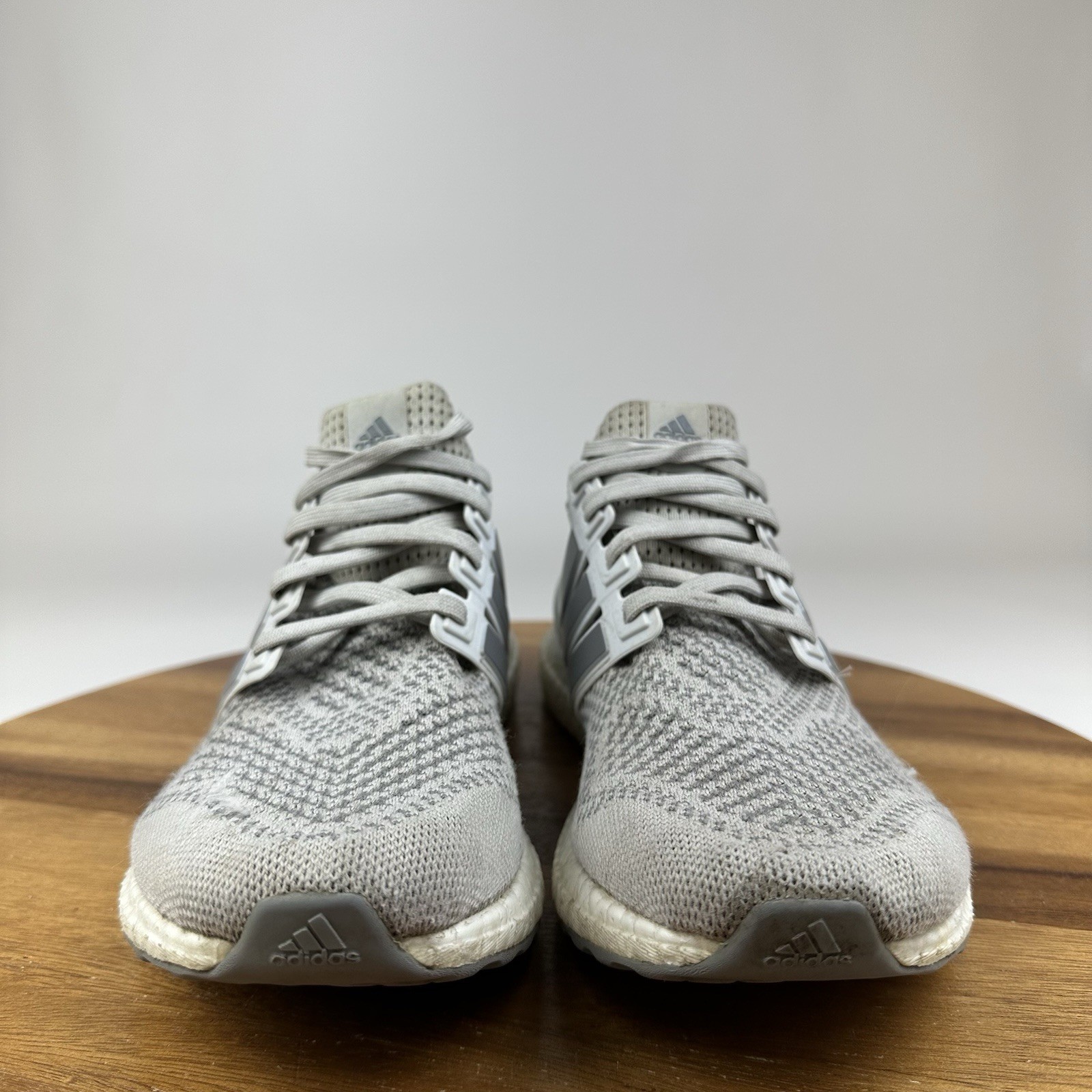 Womens Adidas Ultraboost 1.0 Gray Athletic Running Sneakers Shoes Size 10 M GUC