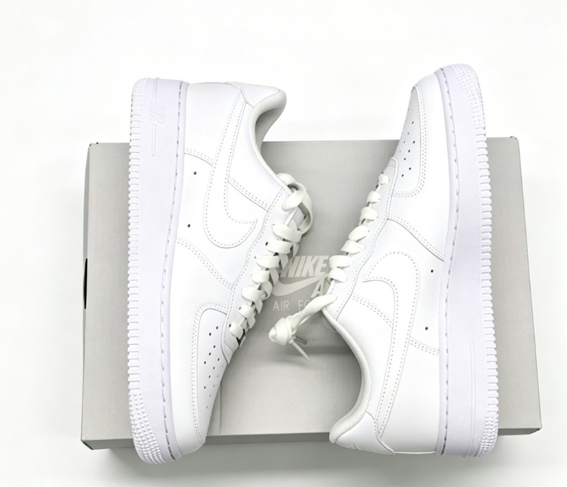 Nike Air Force 1 Low Triple White ‘07 Brand New,Us Size