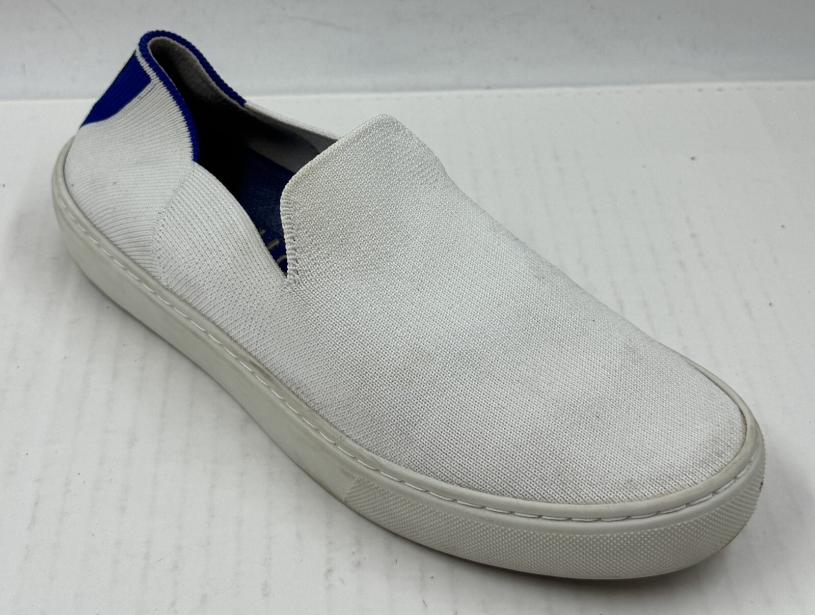 Rothy’s The Original Sneakers Women’s Size 8 White Round Toe Flat Slip-On Shoes