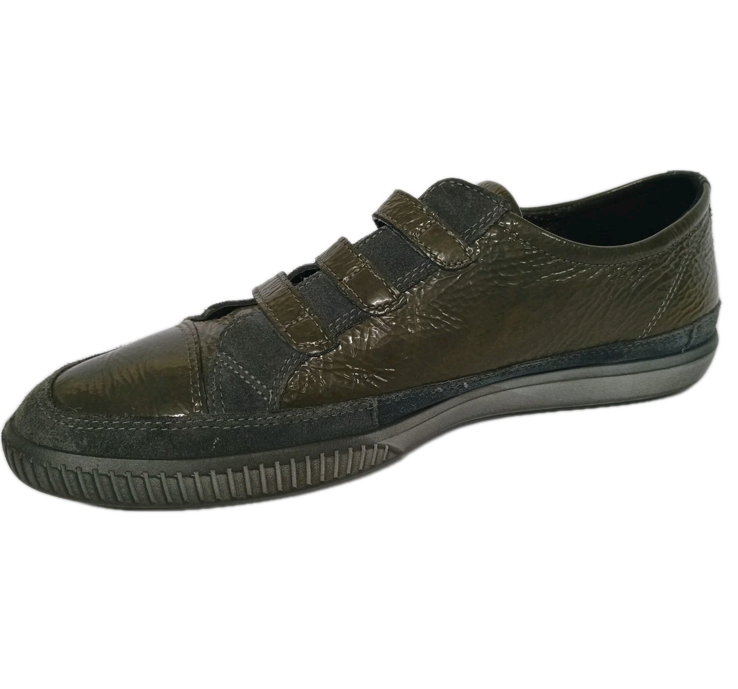 ECCO Summer Zone 3 Strap Crinkled Leather Oxford Women UK 41, US 10.5 WORN ONCE