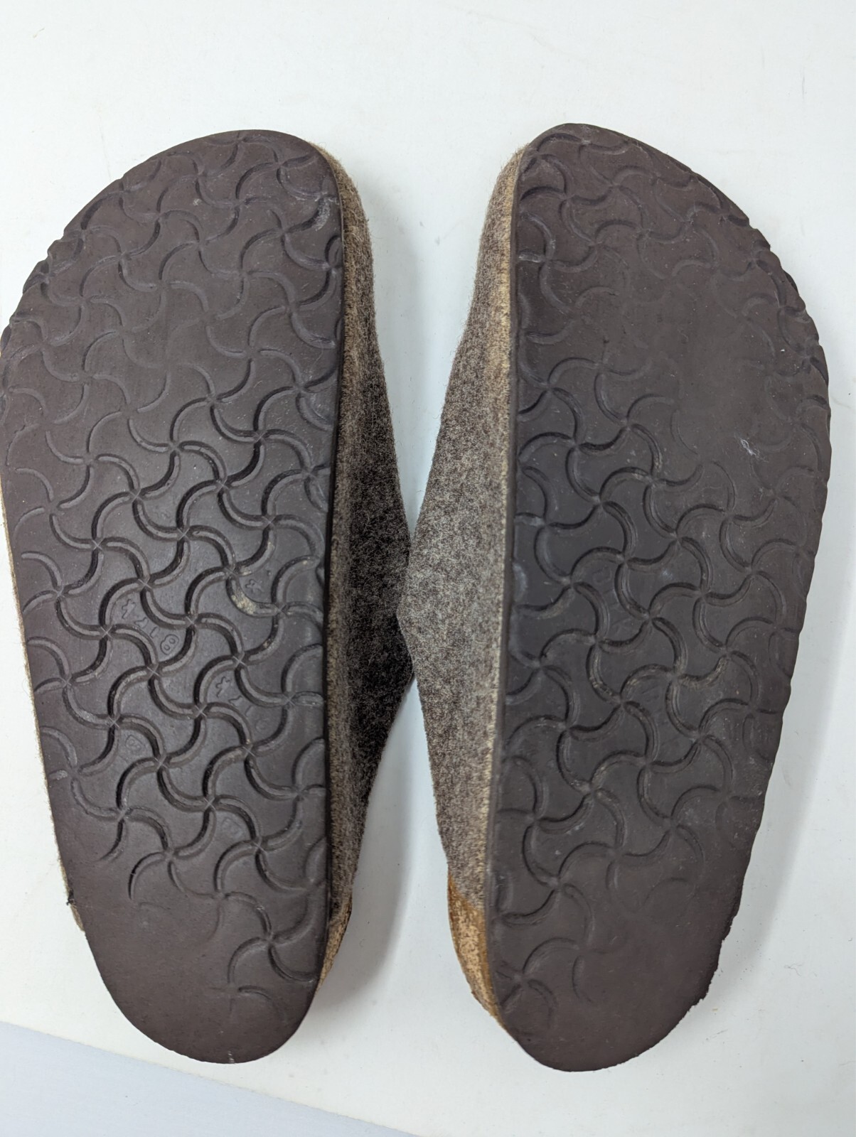 Birkenstock Amsterdam Brown Clogs Felt Mule Slip Ons EU 43