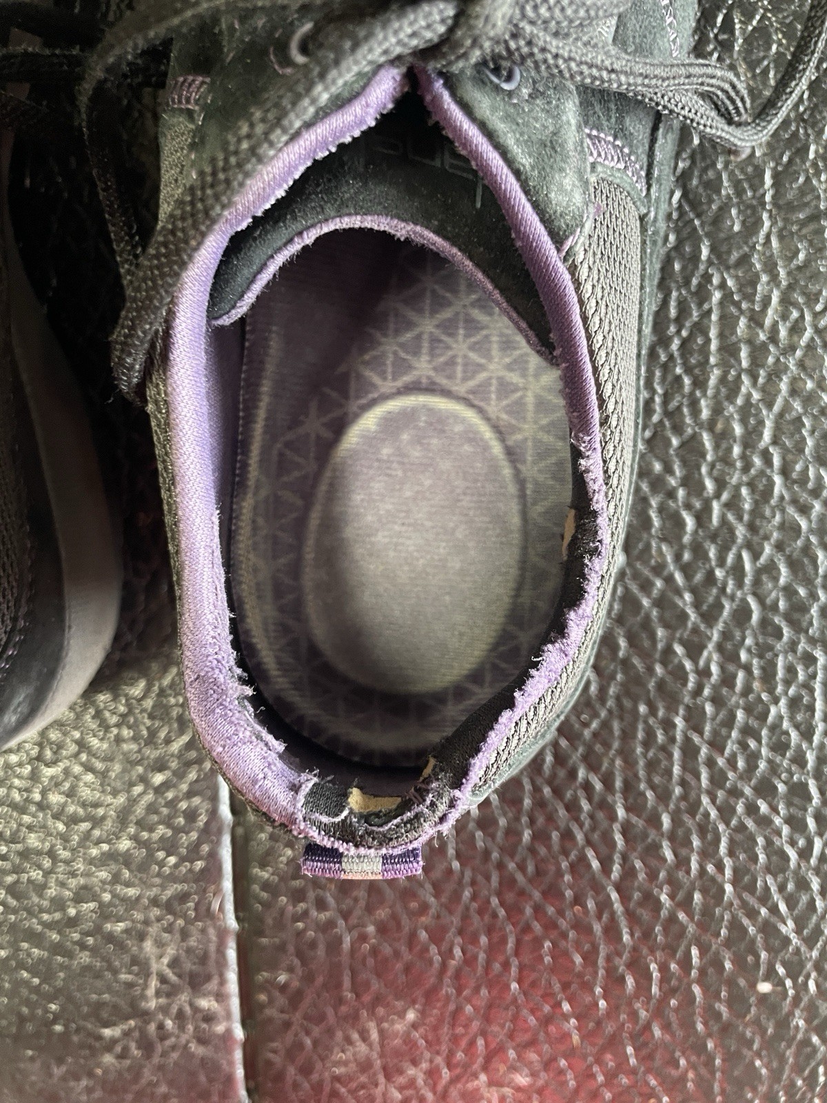 vibram shoes 37 Grey Purple Tie Tennis Shoes