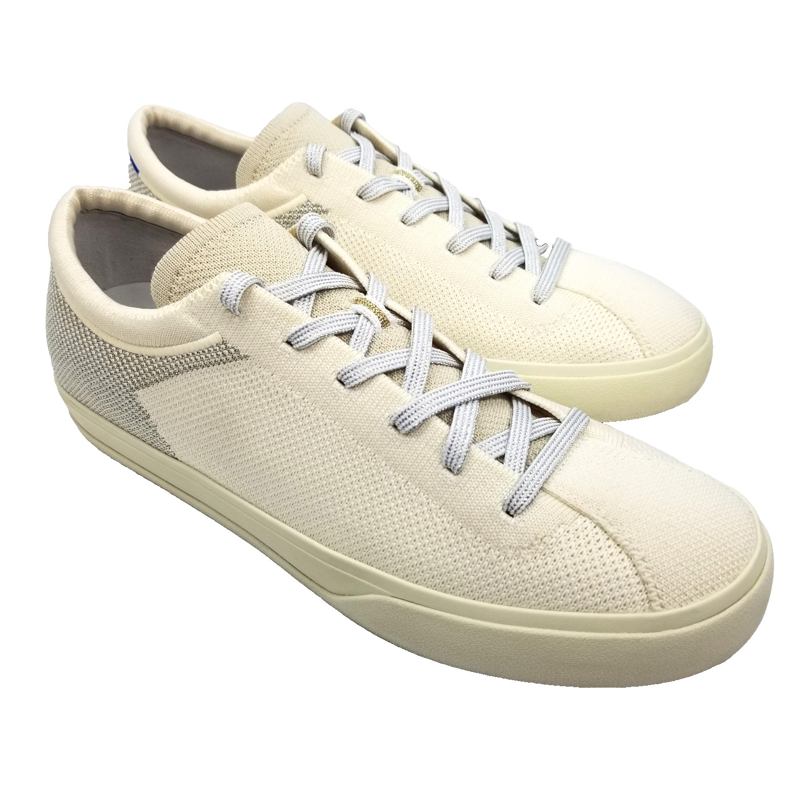 ROTHYS The Lace Up Sneaker Diamond Twill White Ivory Women’s Size 10.5 Shoes