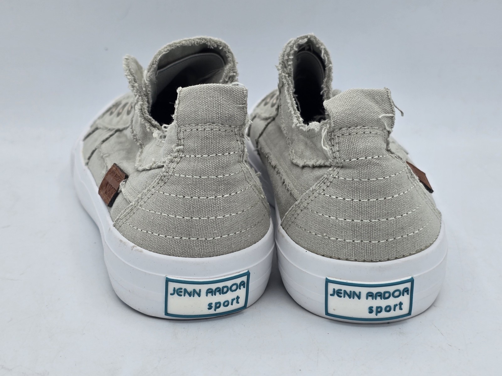JENN ARDOR Women Canvas Slip On Sneakers Comfort Low-Top Casual Flats Sz 7.5 M