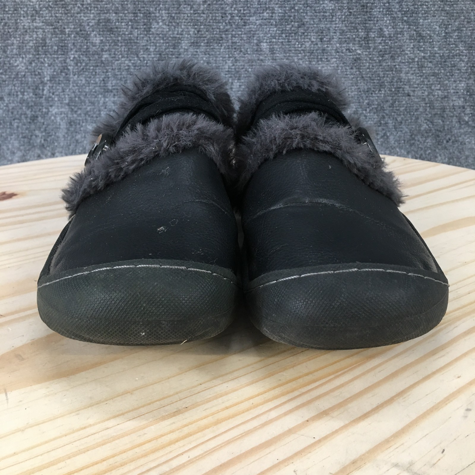 Jsport by Jambu Shoes Womens 6 M Holiday Clogs Black Leather Closed Toe Comfort