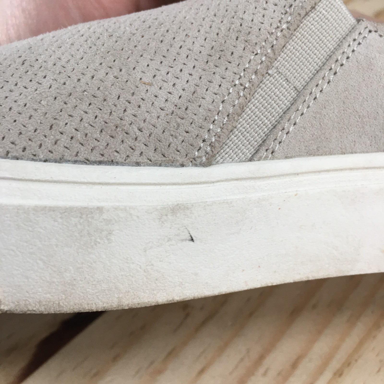 Dr. Scholls Shoes Womens 6 M Nova Slip On Sneakers Gray Fabric Casual Comfort