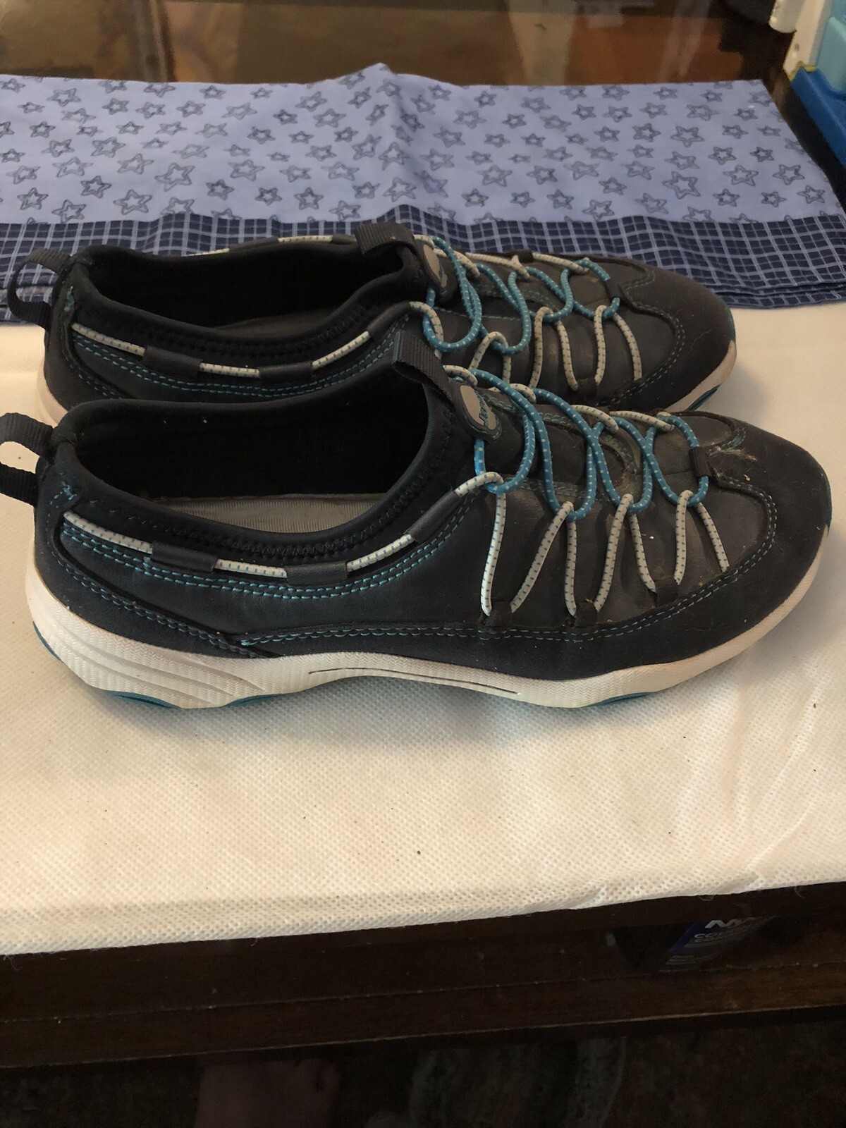 jsport by jambu pull on memory foam athletic shoes size 7.5