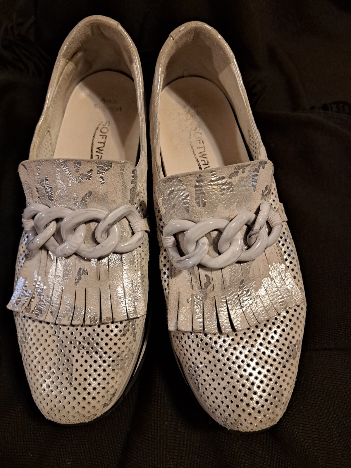Softwaves Cloe Platform Shoes Mimetico Kaki Size 41, Please view photos