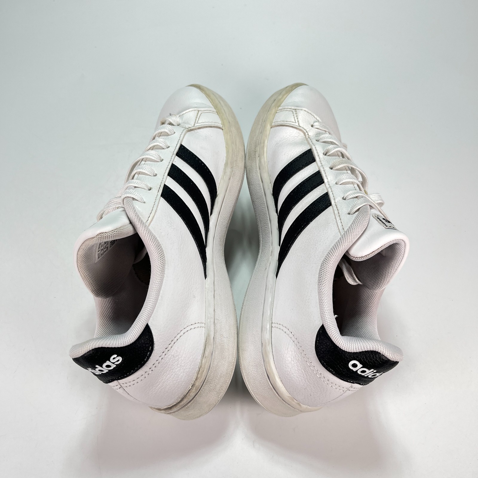 Adidas Grand Court White Black Classic Low Top Casual Shoes F36483 Women’s Sz 8