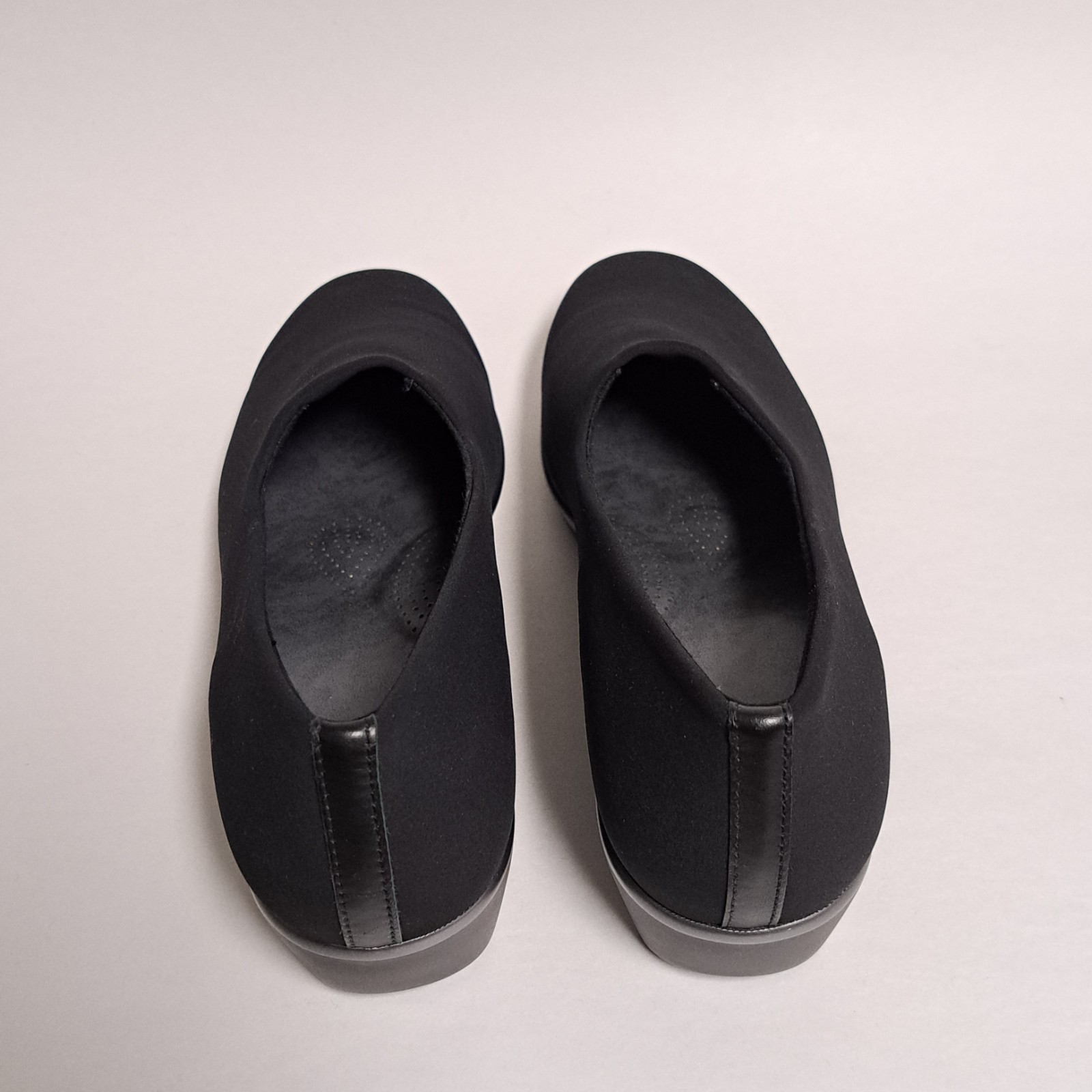 SAS Bliss Women’s sz 10.5 Shoes Black Slip On Tripad Comfort Support Wedge
