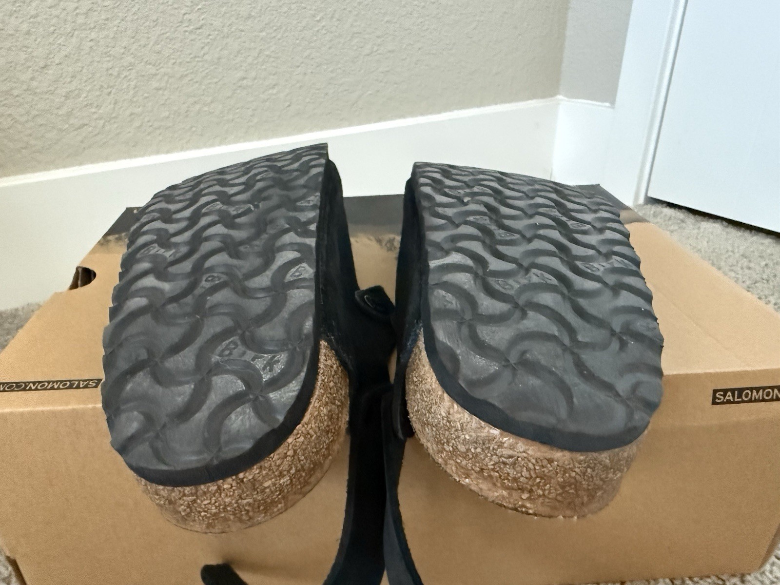 BIRKENSTOCK TOKIO BLACK SUEDE CLOG MULE SIZE EU 38 NARROW US 5 MENS 7 WOMENS