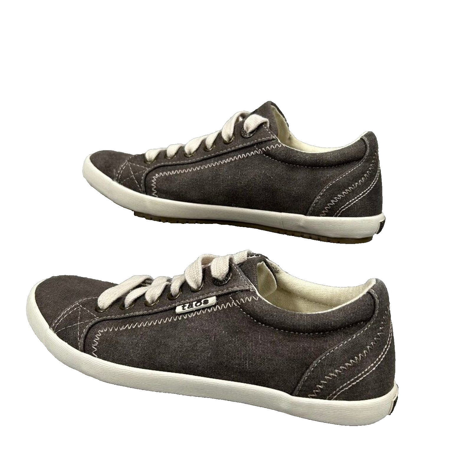 Taos Star Canvas Chocolate Washed Sneakers Size 5.5