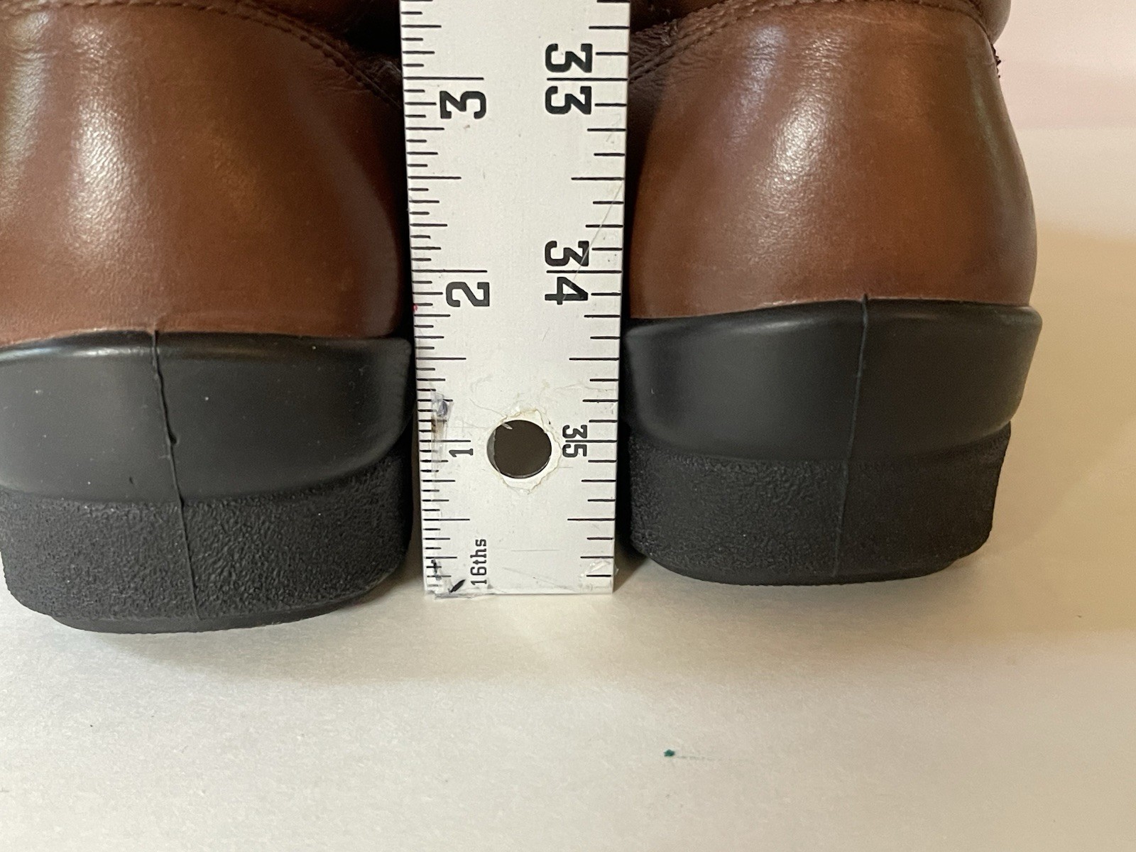 Ecco Casual Wedge Loafers Women EU 40/ 9-9.5 US Brown Leather Walking Shoes