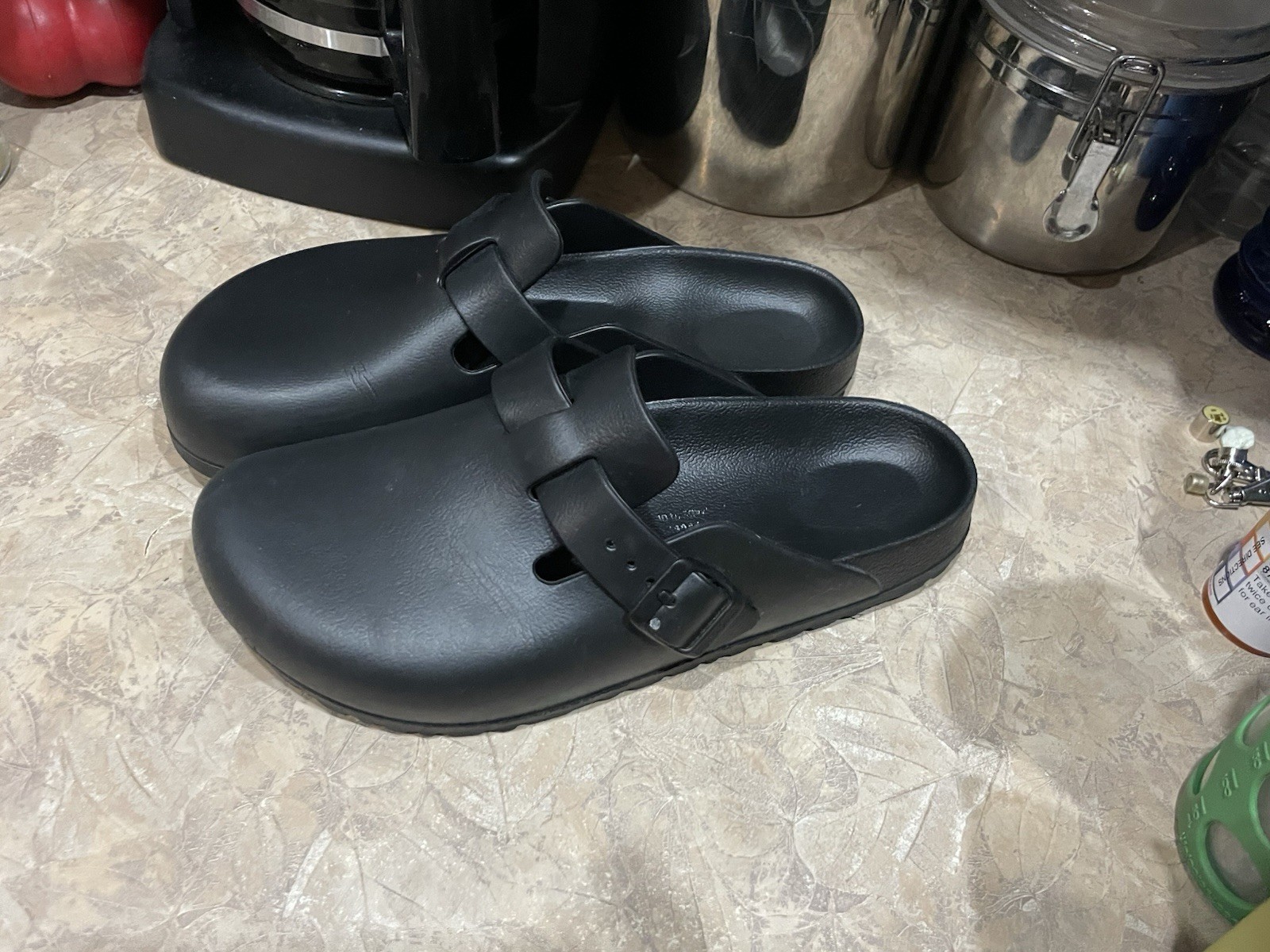 Sweet Birkenstock Boston Essentials Eva Clogs Black L8 M6 Narrow Width