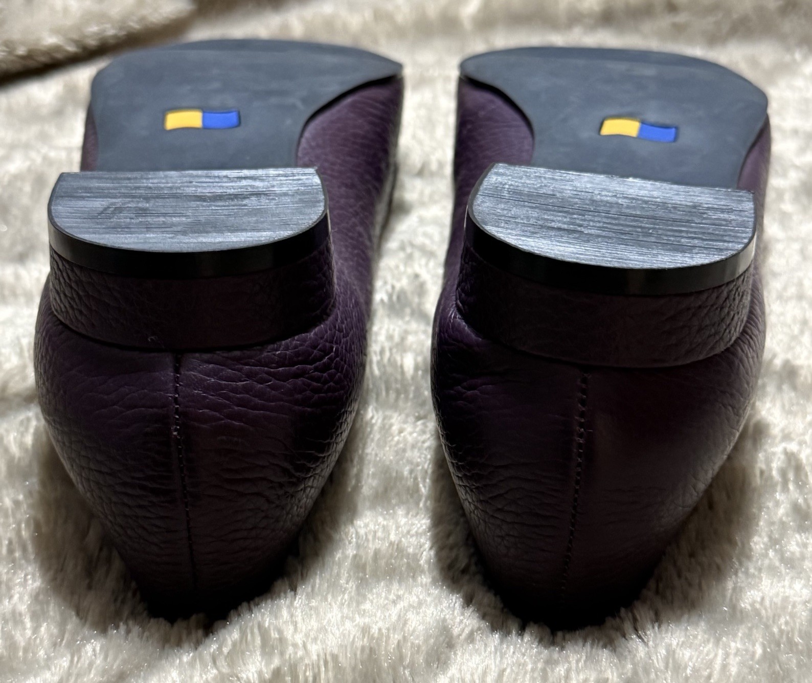 Cloud Walkers Castle Deep Purple Leather Slip On Comfort Shoes Womens 11W,NEW
