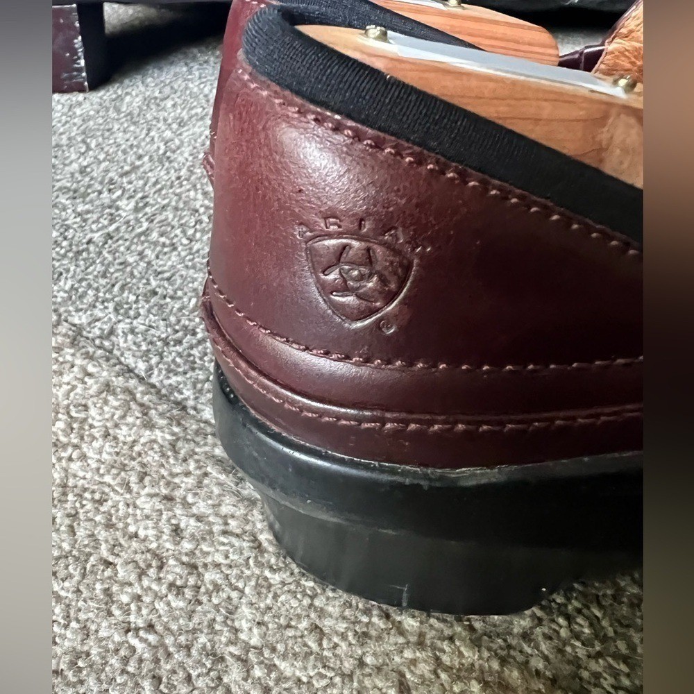 ARIAT 100% Leather Del Mar Slip On Clogs w/Horse Bit Detail – 7.5