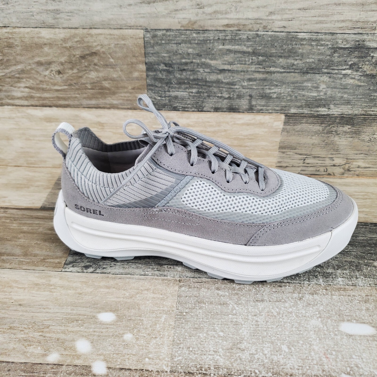 Sorel ONA 503 Knit Low Womens Shoes Sz 8 Moonstone Dove Low Top Sneakers