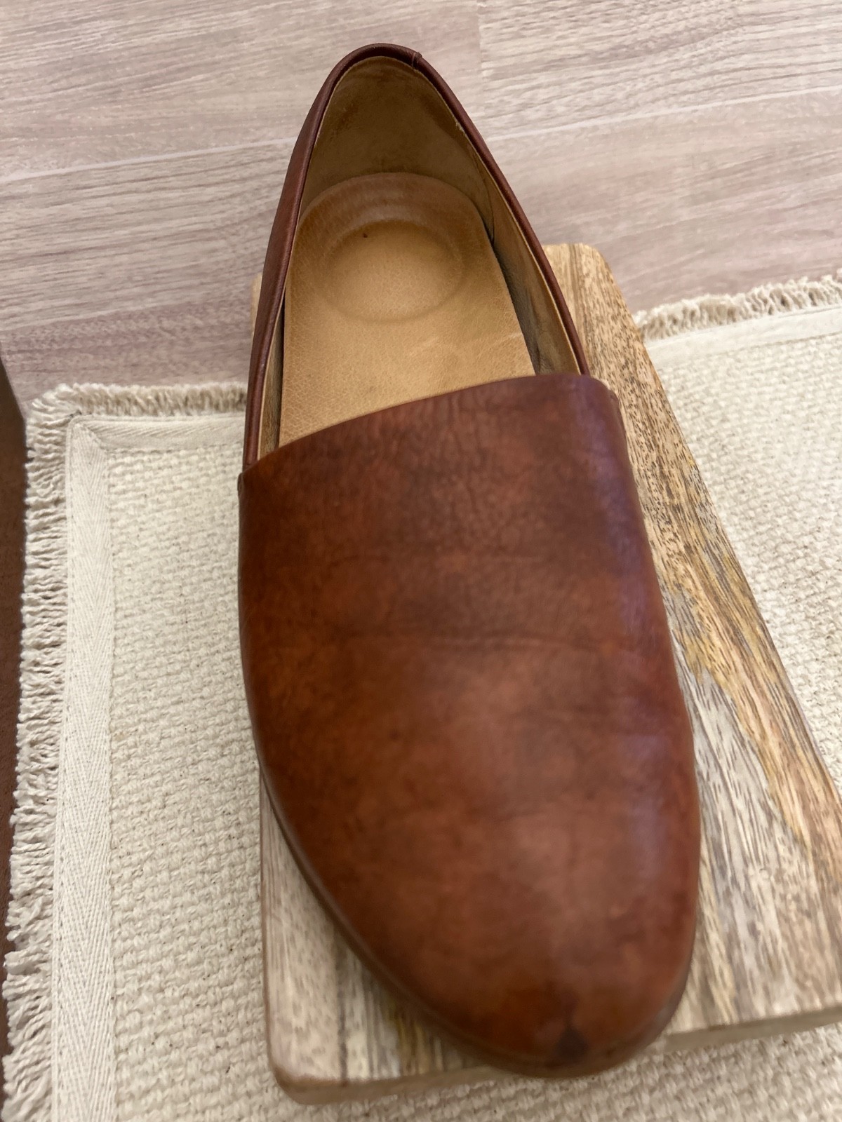 Dansko Larissa Saddle Brown Slip-on Flat Comfort&Support Shoe Size 37/US 6.5-7
