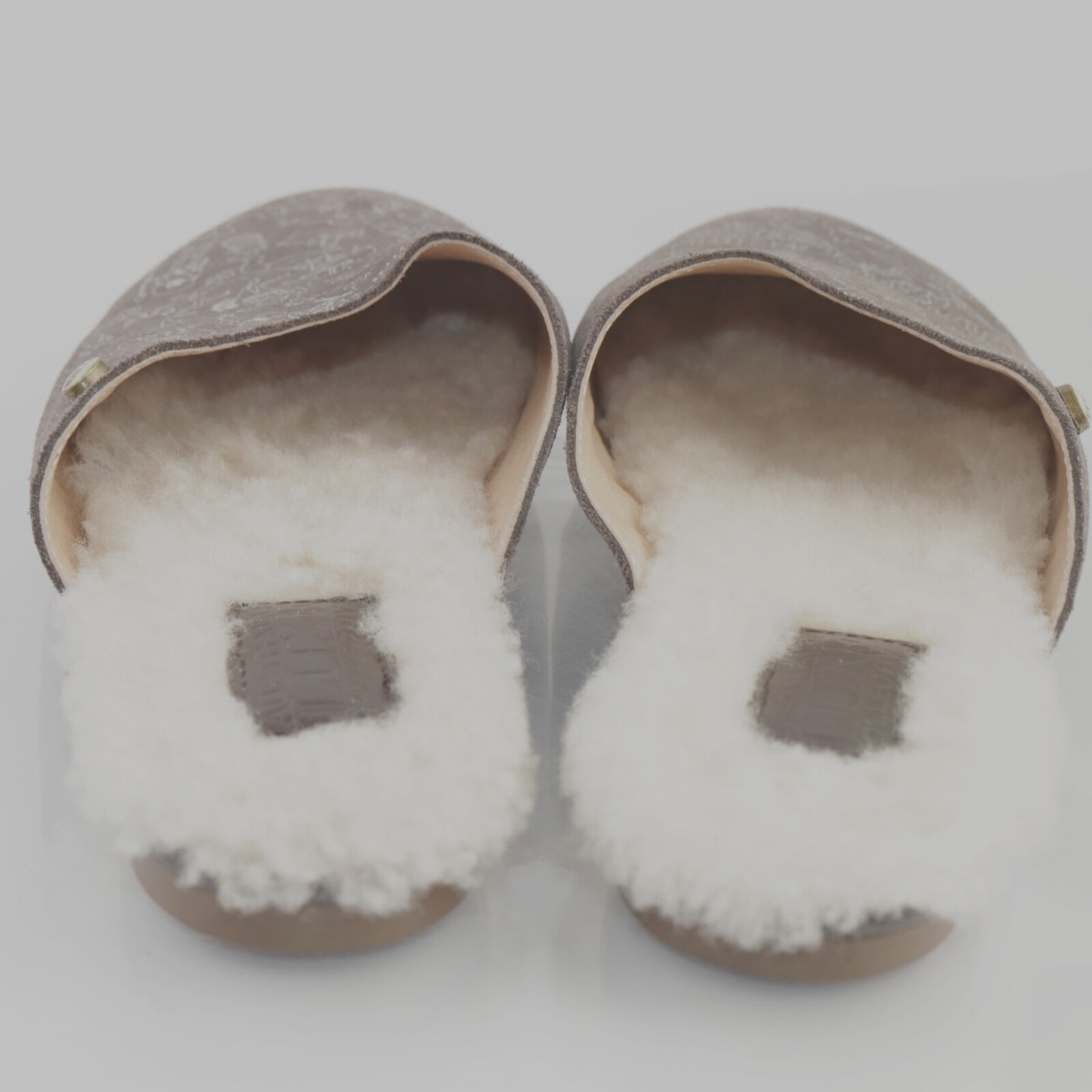 Australia Luxe Collective Womens Marcos Mule Size 8 Gray Suede Sherpa Slippers