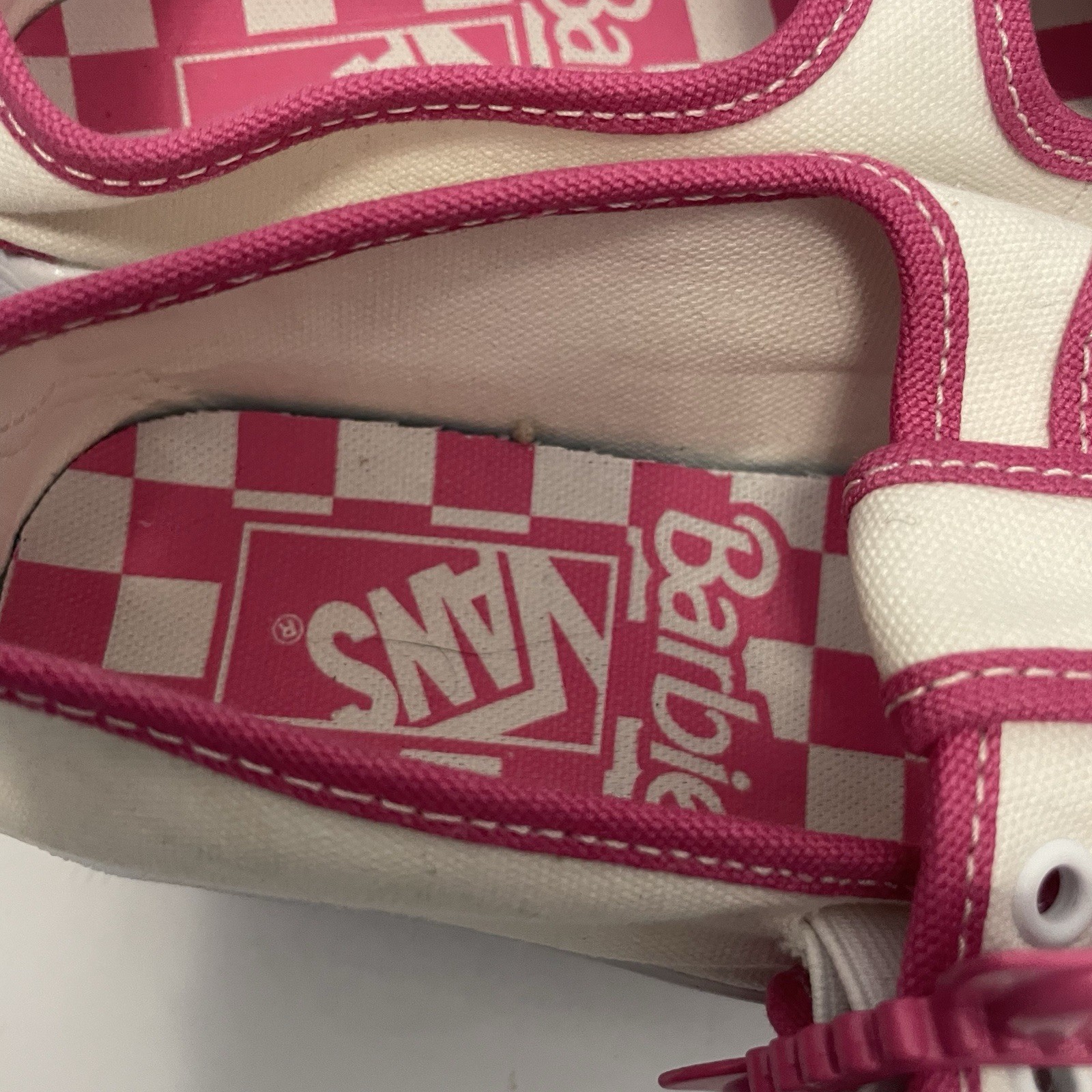 Vans x Barbie™ Style 93 DX Mary Jane Skate Shoe – White Womens 6