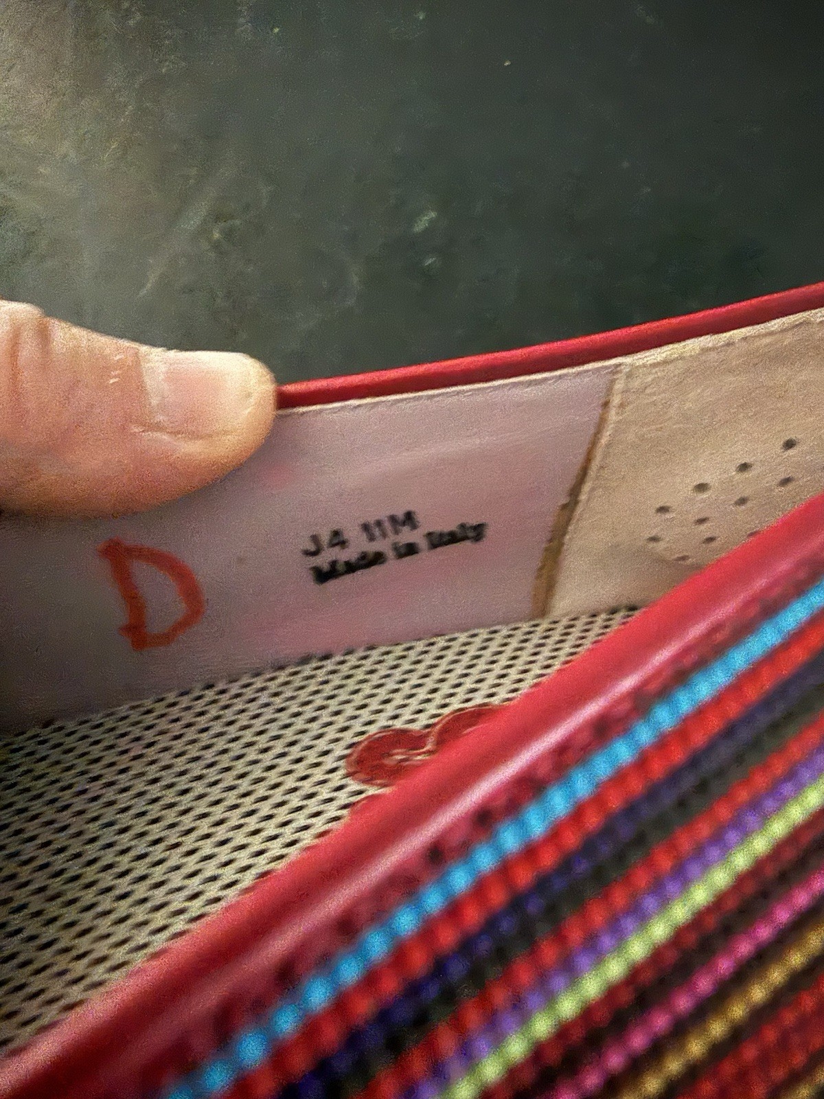 SAS Becky Red Stripe Wedge Jute Wrapped Espadrille 11 made in ITALY