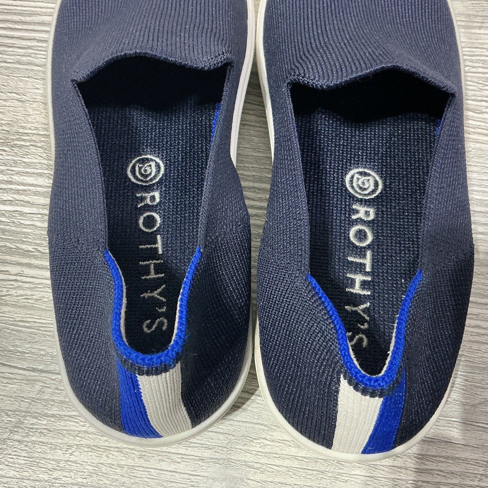 Rothy’s The Original Slip On Sneaker Women’s Casual Shoe Navy Blue Size 6.5