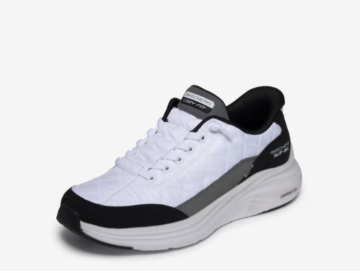 Skechers Slip-ins Contour Foam Cozy Fit Slip-On Sneaker – Women’s White/Black