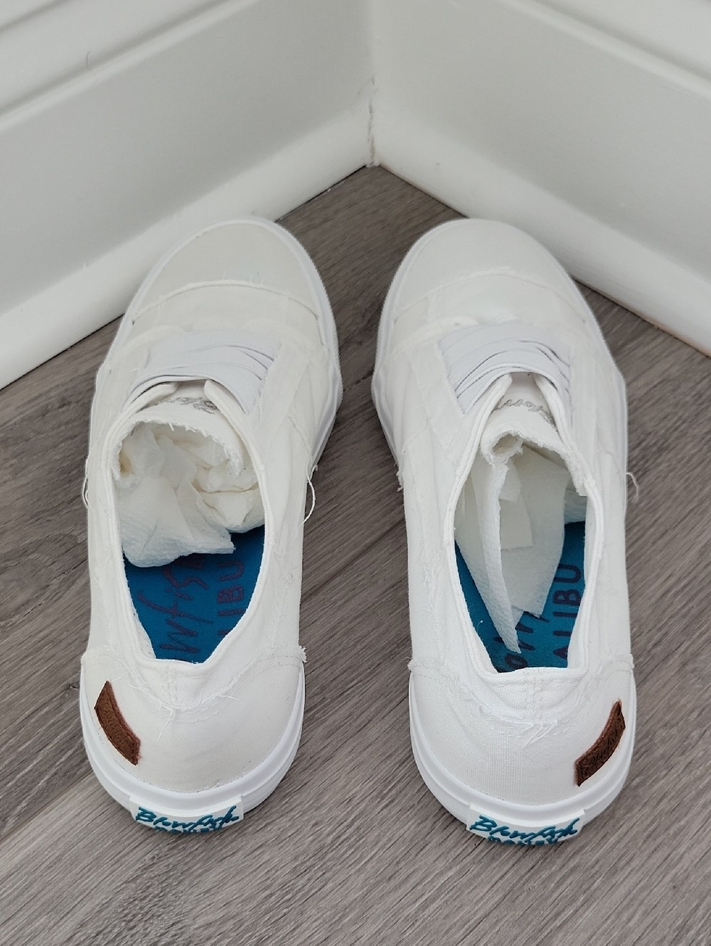 Blowfish Marlo White Slip-On Sneakers Size 8.5M