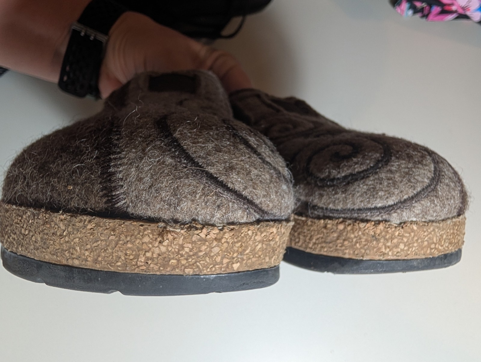 Haflinger Woman’s Size 37(7) Grizzly Magic Wool Clogs