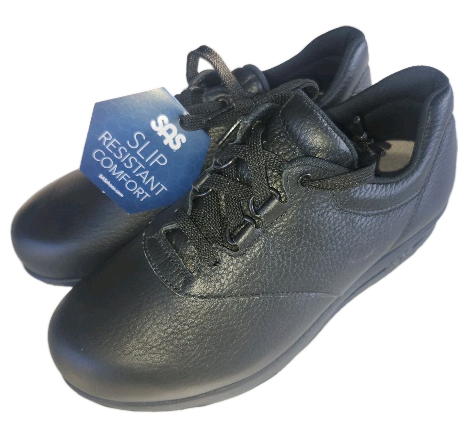 New SAS Liberty Slip-Resistant Black Women’s Shoes Sz 6WW $198