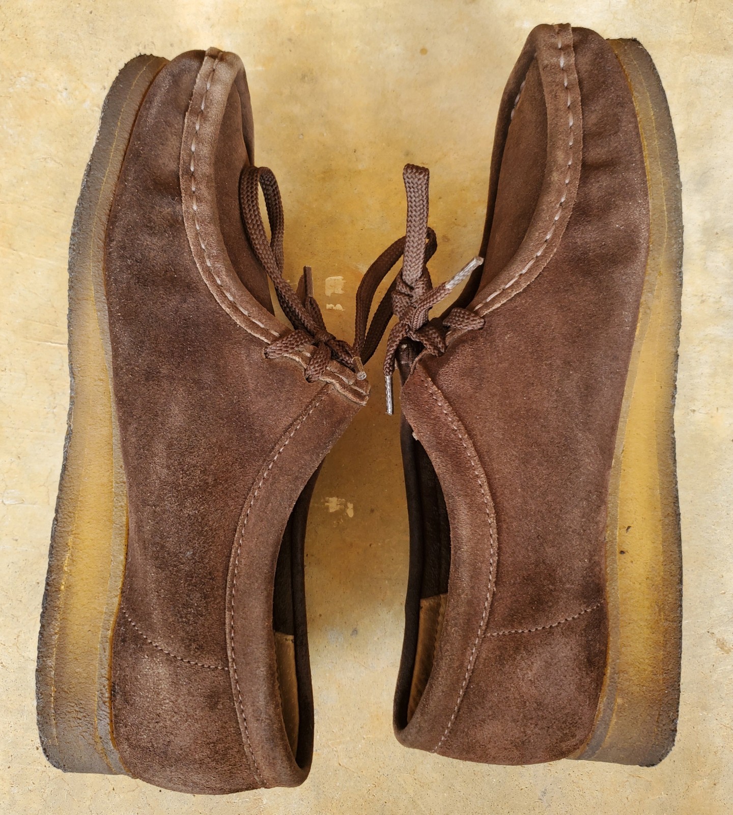 *Clarks*Originals♡Wallabee♡WomenSz.9●Dark Suede●Lace Up●Casual Shoes●Pre-Loved💗