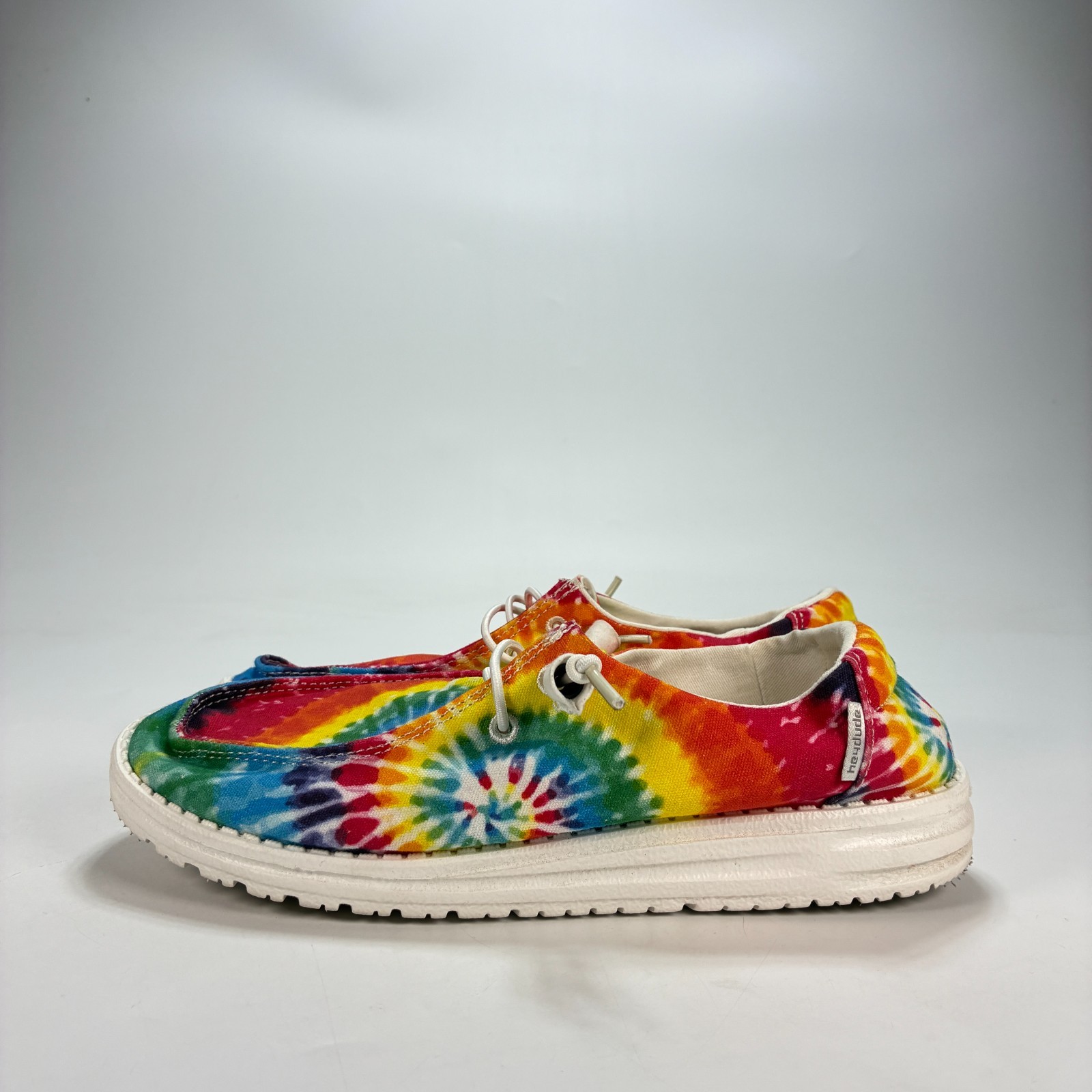 HEYDUDE Wendy Mandala Tie Dye Casual Comfort Low Top Slip On Shoes Womens Size 8