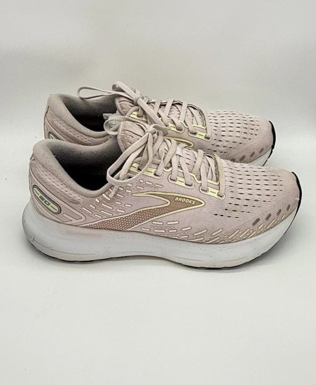 Brooks Glycerin GTS 20 Womens Sz 10.5 B Light Pink Running Shoes Sneakers -Read