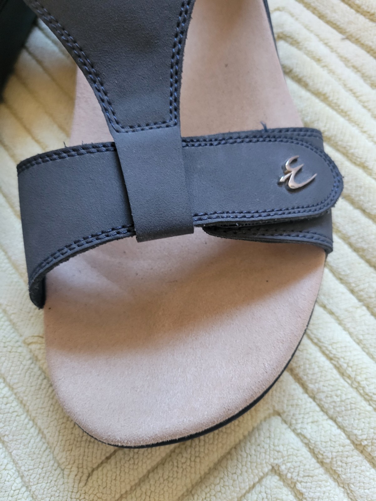 Gdefy Sandals Blue Dyvor VersoShock Orthotic Hook Loop T Strap Comfort SIZE 11 .