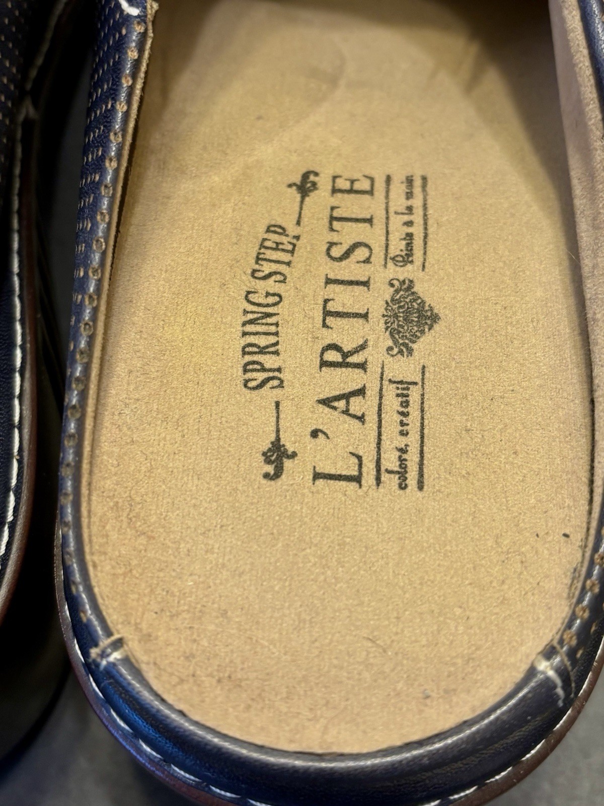 Spring Step L’Artiste Women’s Foresee Navy US 9.5/10 EU 41 New Wearable Art Boho