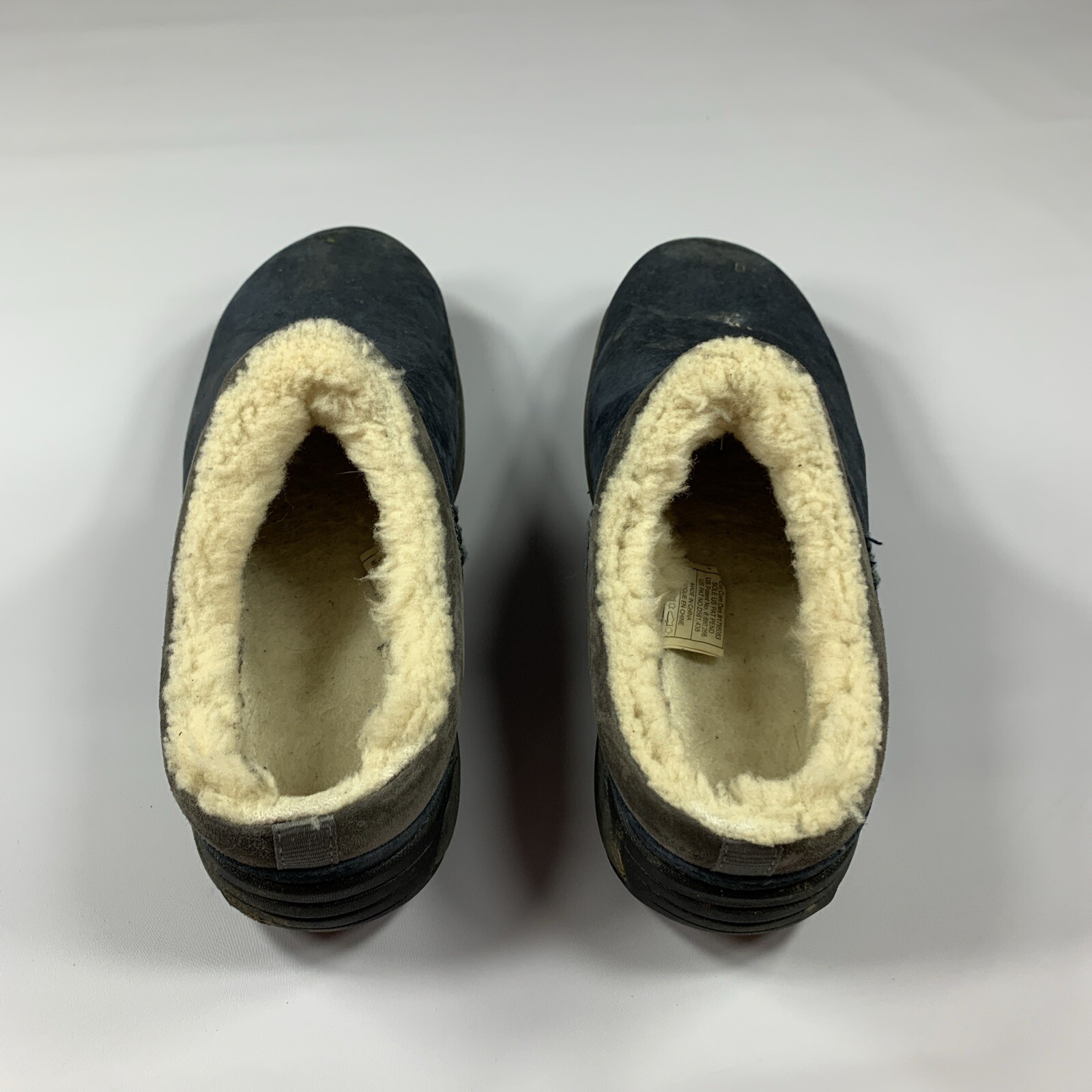 Merrell Encore Ice India Ink Shearling Mule Clog Shoes Womens Size 6 Blue J66606