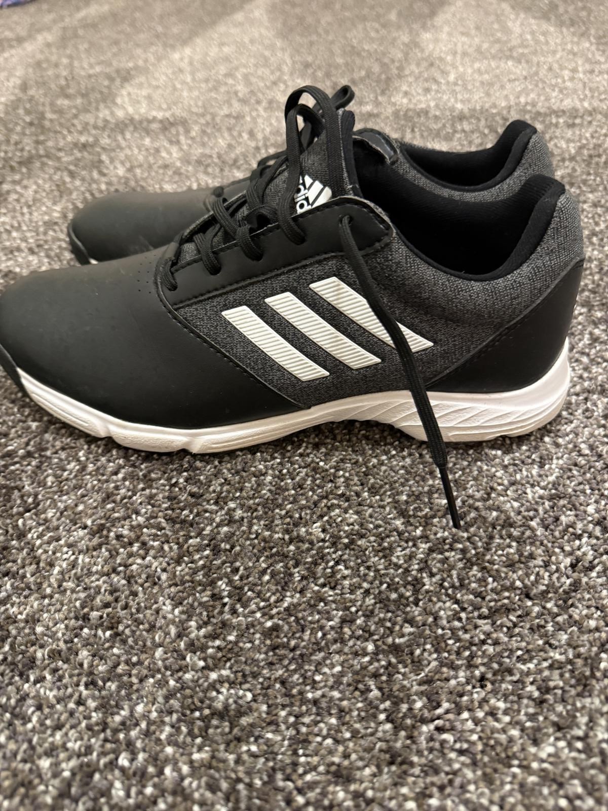 Adidas Golf Shoes Black and White Size 8