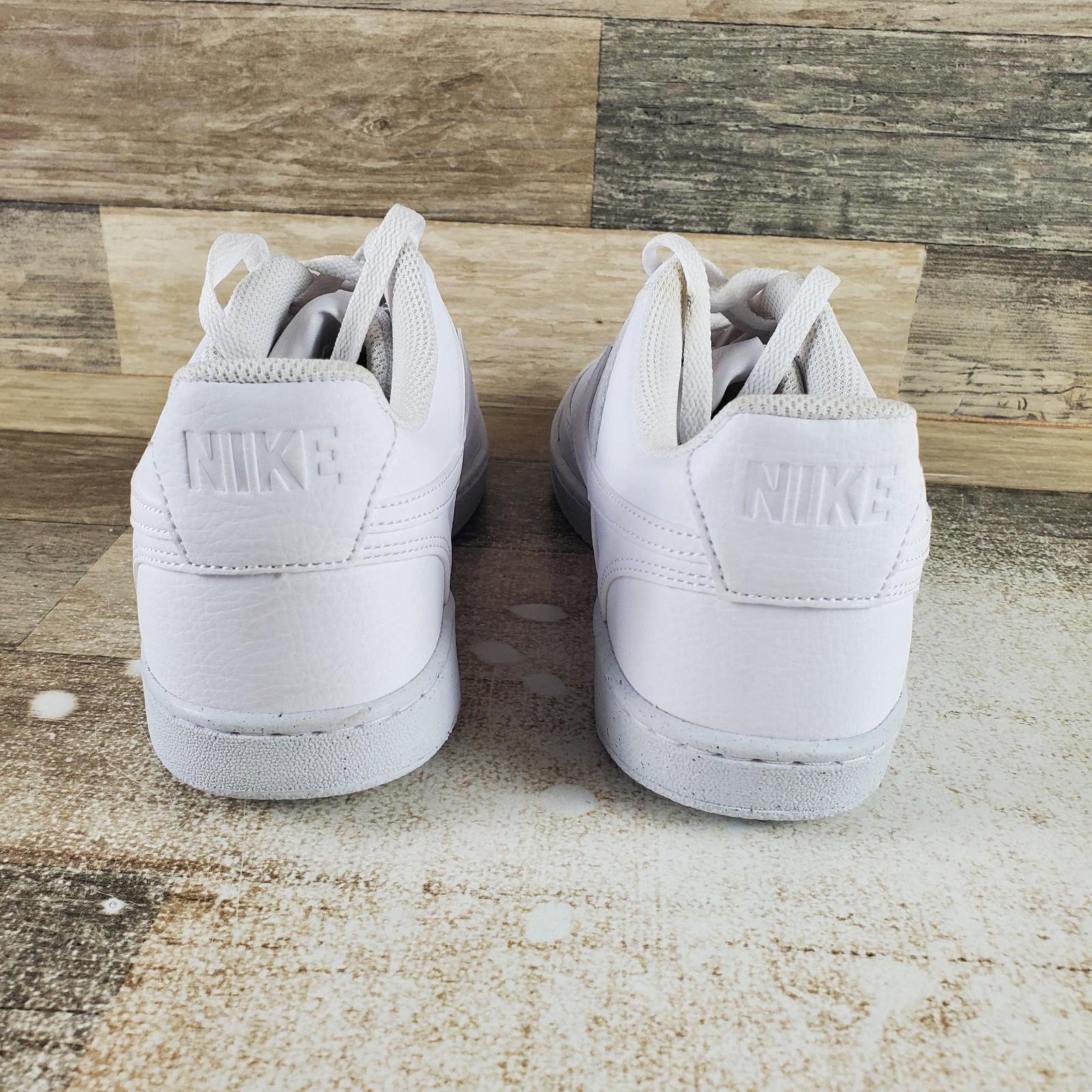 Nike Court Vision Low Next Nature Womens Shoes Sz 11 White Lace Up Sneakers