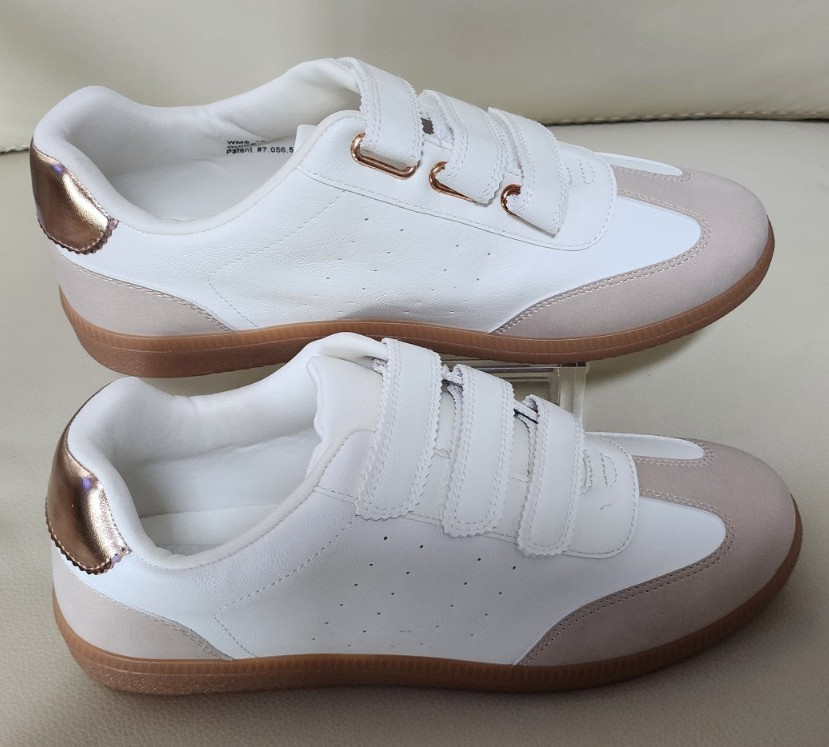 Dolce Vita Quick Faux Leather Sneakers Women Size 7.5,8,8.5,9,10 – White/Beige