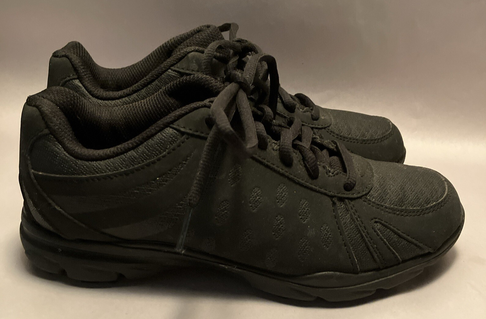 SafeTStep Comfort Women 6 Black Cushion Insole Grip Sole Comfortable Work Shoes