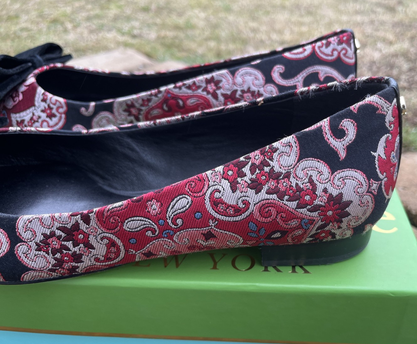Kate Spade New York RUSSET MULTI Women’s Keana Flat Shoes, US 9M New W Box