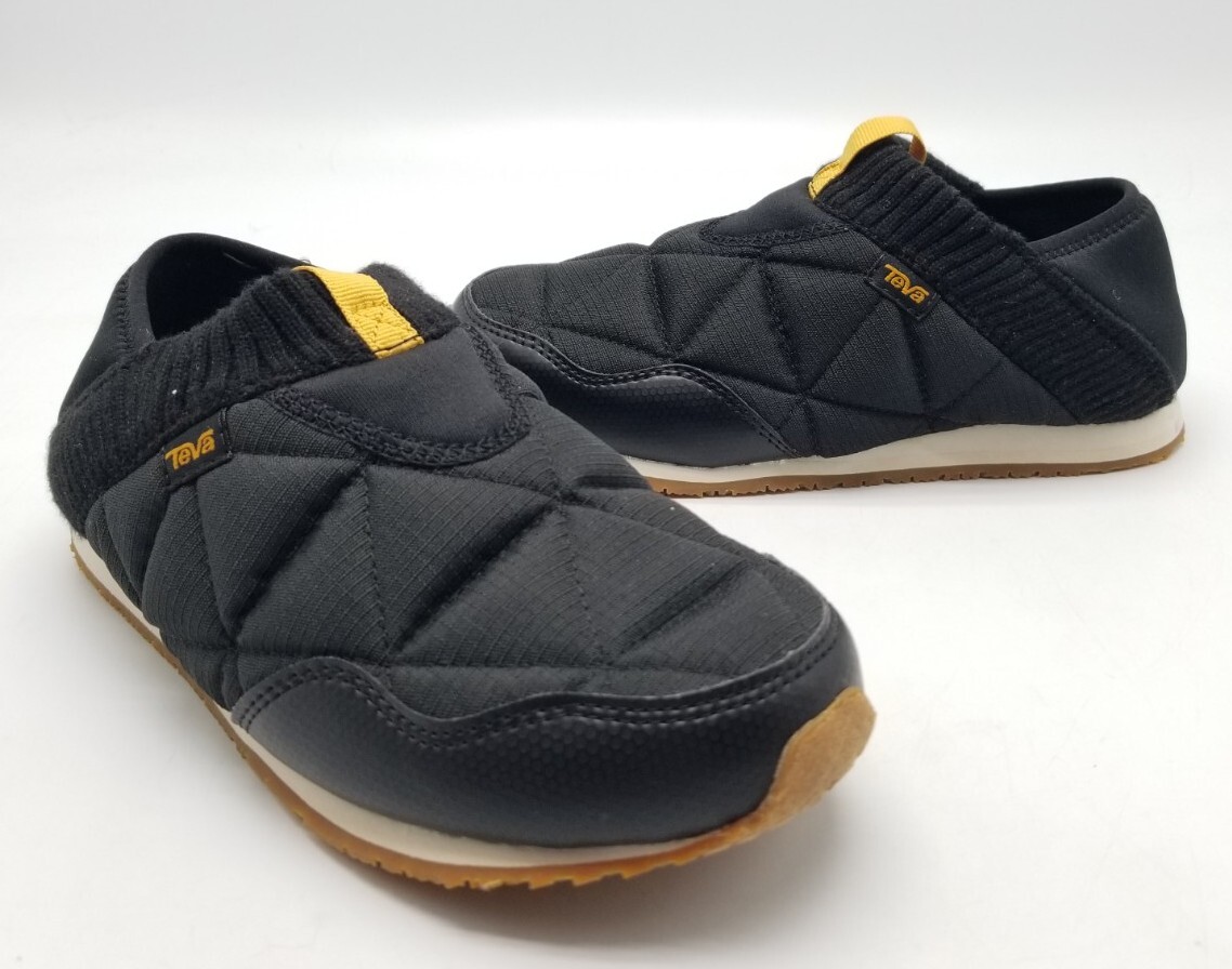 TEVA ReEmber Quilted Bootie All Gender Shoes 100% Vegan Men 4 Women 6 Blk/Birch