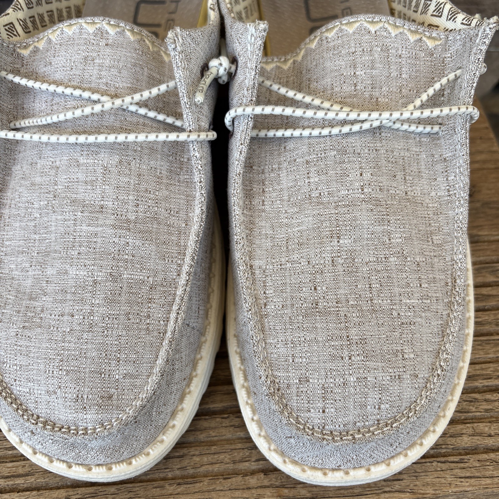 Hey Dude Wendy Chambray Java- Women’s 8/39 Grey/Brown Ombré EUC