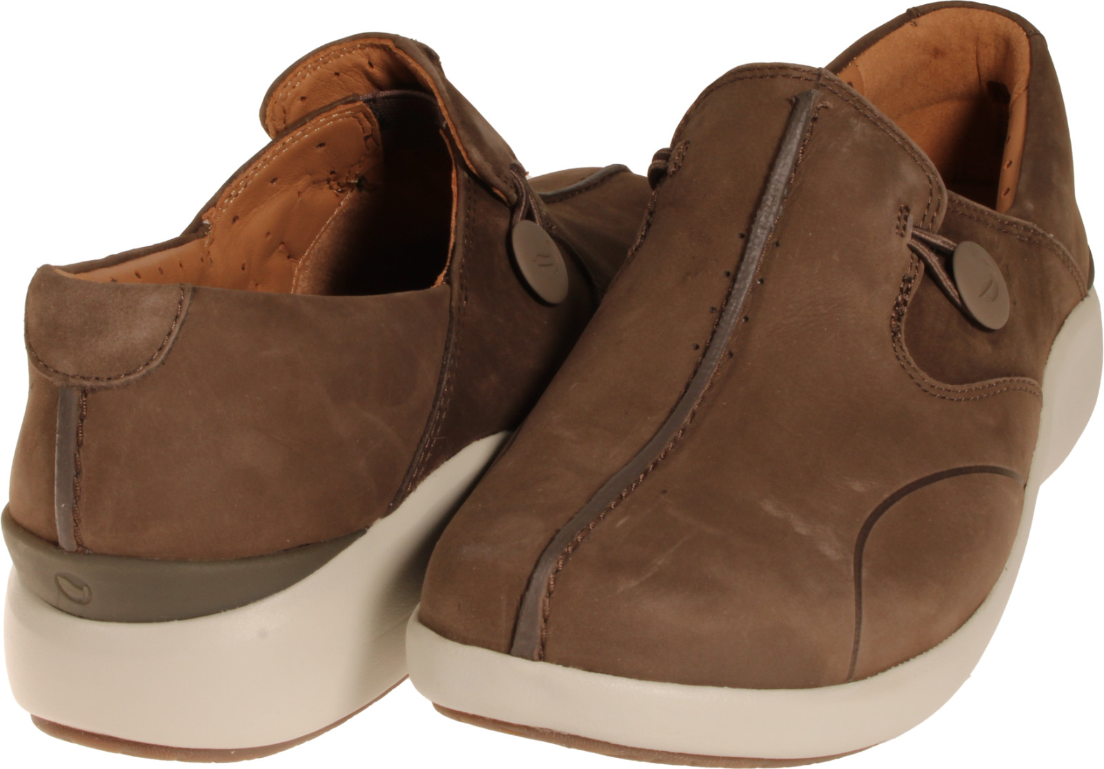 Clarks Un Loop 2 Walk Womens Loafer Taupe Nubuck US Size 7 M