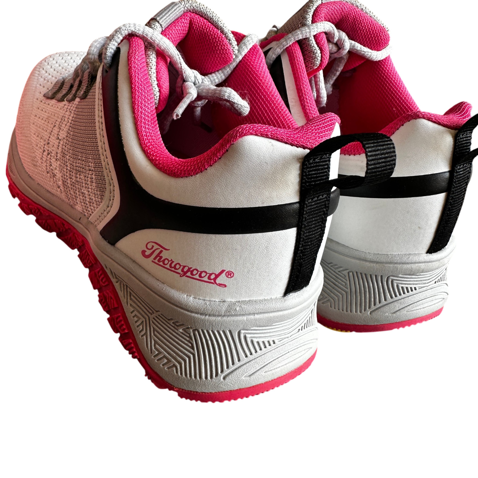 Thorogood AST Low Shoes White Pink Steel Toe Safety Sneakers Womens Size 6