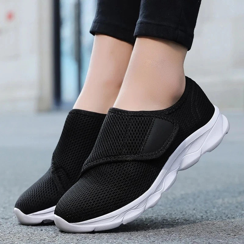 Orthopedic Women Wide Fit Diabetic Shoes Soft Adjustable Walking Comfort Shoes