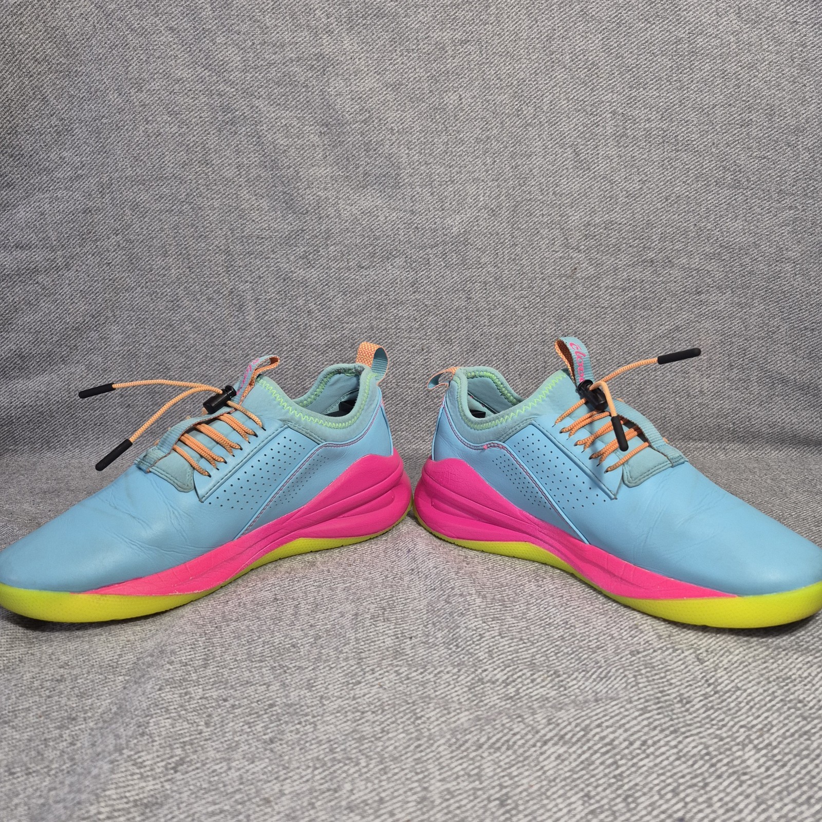 Clove Supernova Nursing Shoes Turquoise Blue Pink Slip On Sneaker Drawstring 7