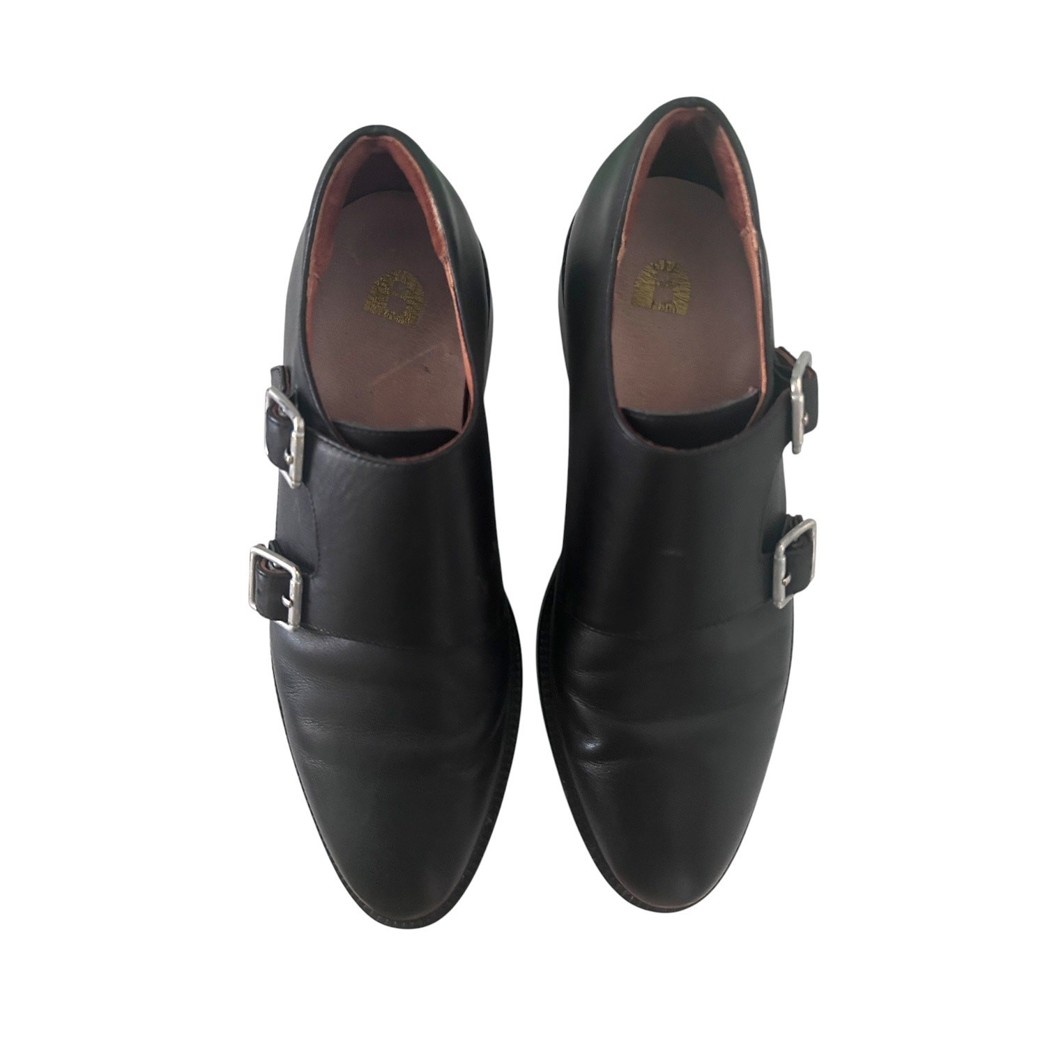 Bared Footwear Coua Leather Double Monk Strap Black 40